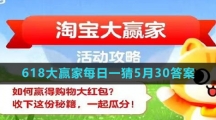 《淘宝》618大赢家每日一猜5月30日答案