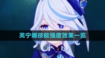 《原神》芙宁娜技能强度效果一览