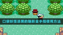 《口袋妖怪》漆黑的魅影金手指使用方法