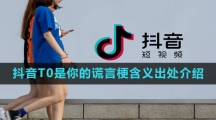 《抖音》T0是你的谎言梗含义出处介绍