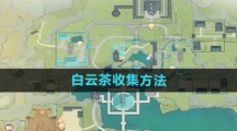 《射雕手游》白云茶收集方法