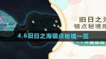 《原神》4.6旧日之海锚点秘境一览