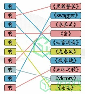 《汉字找茬王》配对歌曲通关攻略介绍