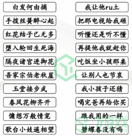 《汉字找茬王》狂飙诗词大会通关攻略介绍