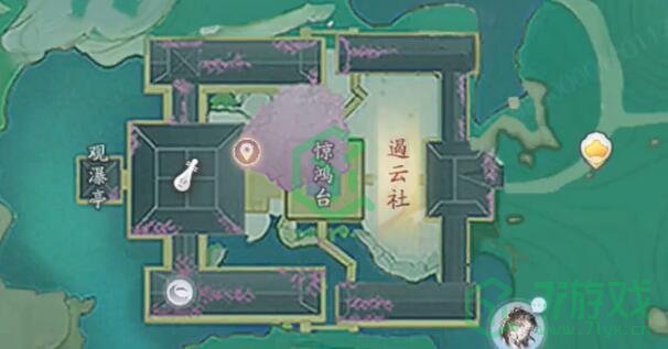 《射雕手游》吟咏台位置大全