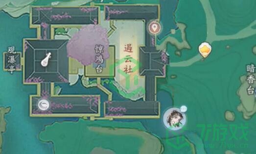 《射雕手游》吟咏台位置大全