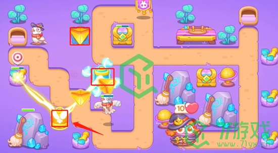 《保卫萝卜4》阿波与魔法宝藏第2关通关攻略