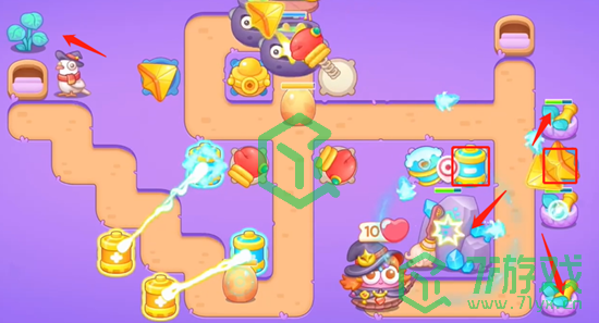 《保卫萝卜4》阿波与魔法宝藏第2关通关攻略