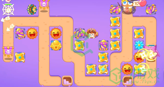 《保卫萝卜4》阿波与魔法宝藏第36关通关攻略