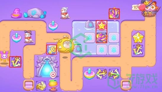 《保卫萝卜4》阿波与魔法宝藏第64关通关攻略