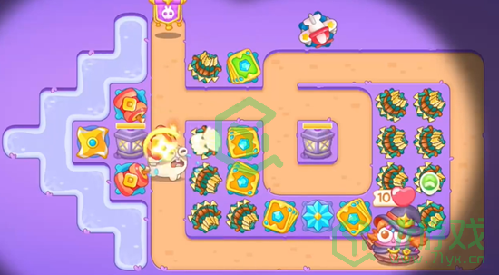 《保卫萝卜4》阿波与魔法宝藏第66关通关攻略