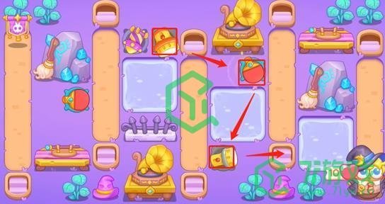 《保卫萝卜4》阿波与魔法宝藏第68关通关攻略