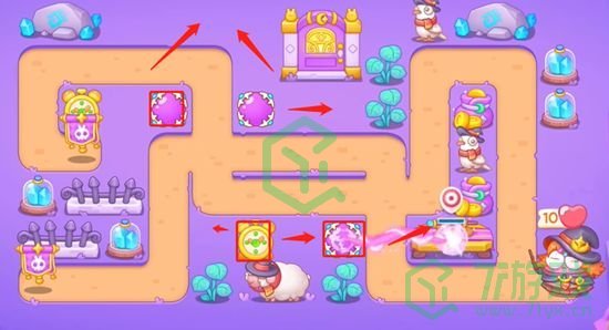 《保卫萝卜4》阿波与魔法宝藏第69关通关攻略