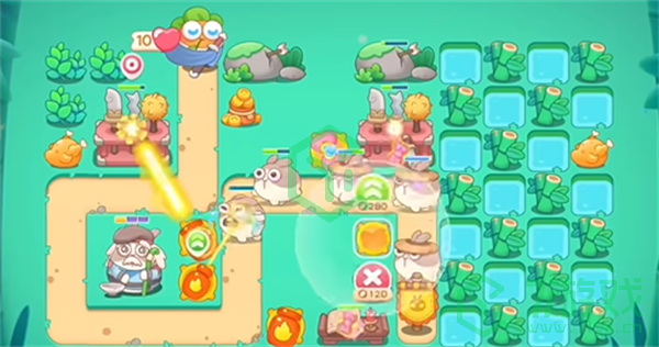 《保卫萝卜4》秋天DE第一杯奶茶第3关通关攻略